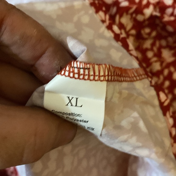 NWOT Print V Neck Blouse, Elegant Batwing Sleeve Tie Back Top - Picture 10 of 10